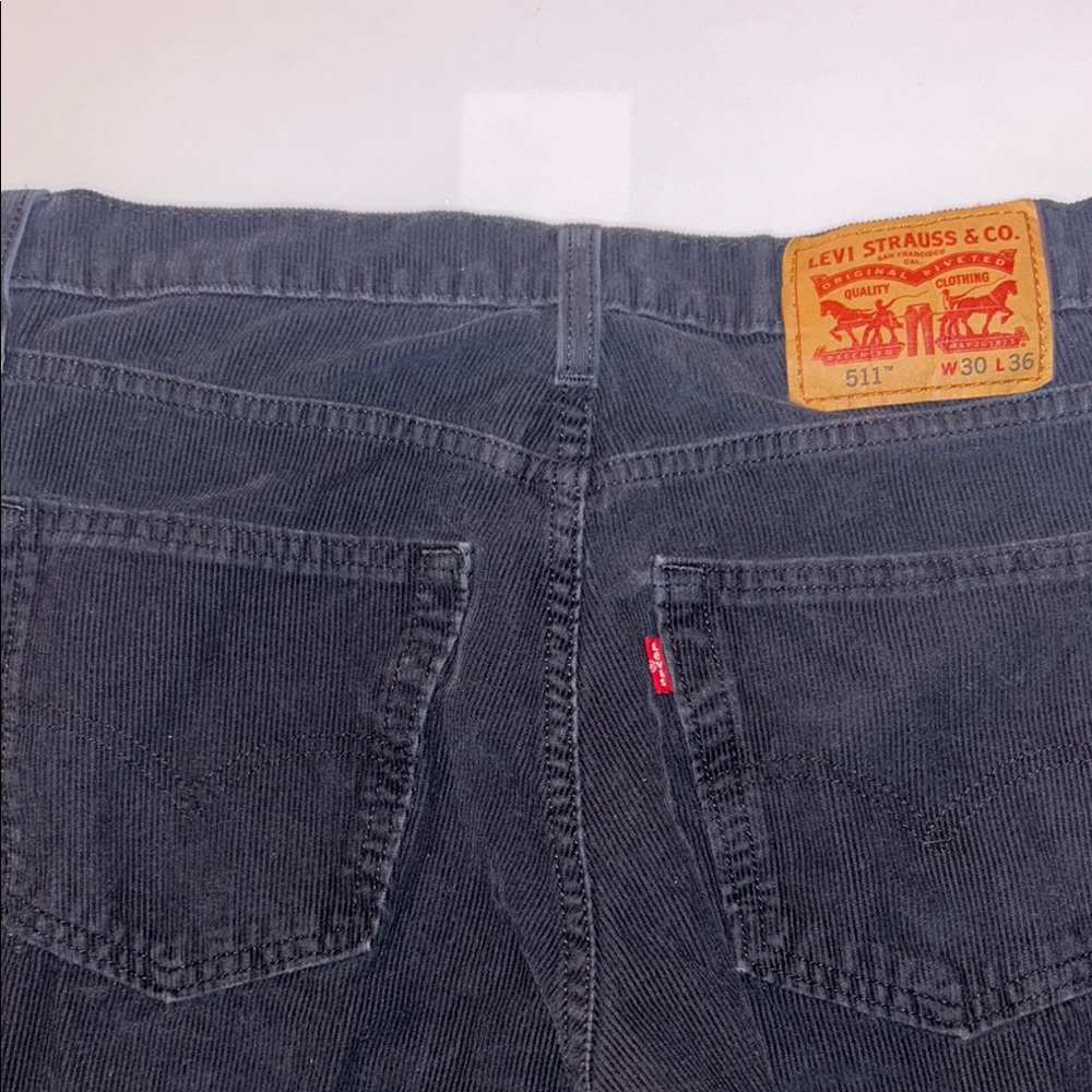 Levi's Men's Black Corduroy Pants 5’11, 30X36